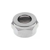 Piulița hexagonală 1/2", alamă nichelată