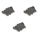 Set 10 pad-uri adezive antiderapante pentru covor, negru, pentru pardoseli dure