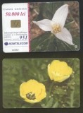 Romania 2001 Telephone card Flowers Rom 118 CT.067