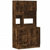Cumpara ieftin Dulap de bucatarie stejar fumuriu, 95x50x180 cm, lemn prelucrat