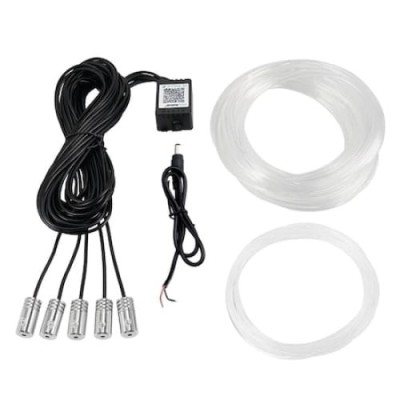 Banda LED auto FOXMAG24, lumini ambientale premium, 5 unitati, lungime fir 6M, cu telecomanda foto