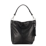 Geanta din piele naturala neagra Suzana 123