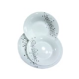 Set de Masa 12 Persoane 2x18 AL2049 Opal Alb Buline 36 piese ARTC