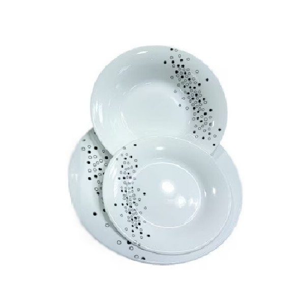 Set de Masa 12 Persoane 2x18 AL2049 Opal Alb Buline 36 piese ARTC