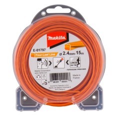 Fir motocoasa Makita E-01797 PERS12088, profil stea, nylon, 2.4 mm x 15 m