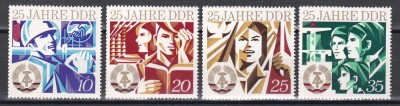 Germania RDG 1974 - Cea de-a 25-a aniversare a DDR, MNH foto