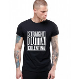 Tricou negru barbati - Straight Outta Colentina - S