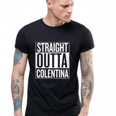 Tricou negru barbati - Straight Outta Colentina - S