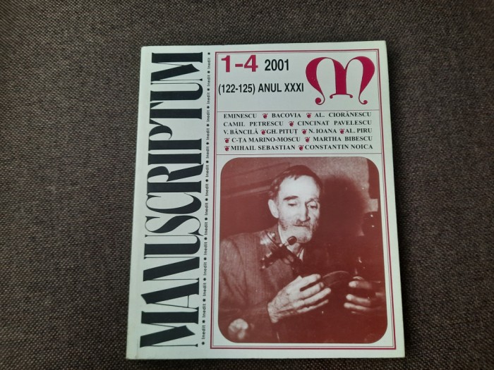 MANUSCRIPTUM 1-4 /2001