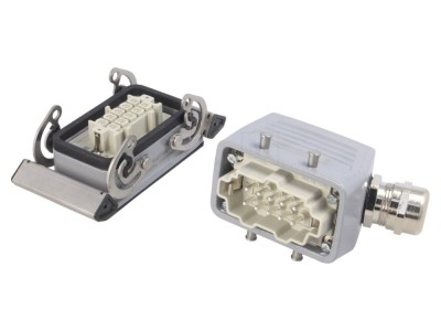 Conector HDC 10 pini, set complet foto