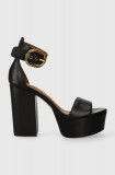 Cumpara ieftin Kurt Geiger London sandale de piele Langley Mayfair Platform culoarea negru 1289500109