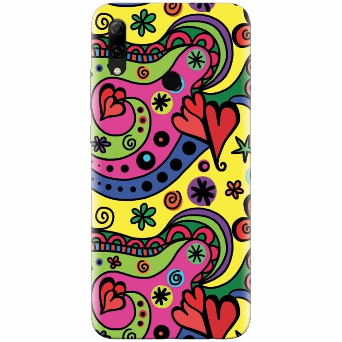 Husa silicon pentru Huawei P Smart 2019, Heart Color