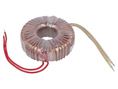 Transformator toroidal 100VA 230V 8V 12.5A cabluri foto