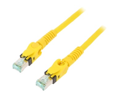 Patch Cord S/FTP Cat6a 10m Galben foto