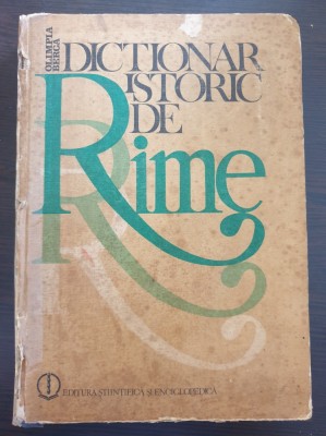 DICTIONAR ISTORIC DE RIME - Olimpia Berca foto