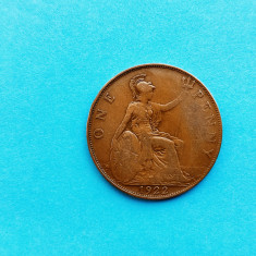 One Penny 1922 - Anglia-Mai Rara!