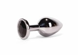 Dop Anal Cu Bijuterie Secret Shade Metal S, Argintiu + Negru, 7 cm