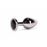 Dop Anal Cu Bijuterie Secret Shade Metal S, Argintiu + Negru, 7 cm