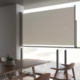 Cumpara ieftin Copertină laterală retractabilă de terasă, crem, 140 x 300 cm