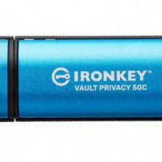 Memorie USB Kingston IronKey Vault Privacy 50C, 32GB, USB-C (Albastru)