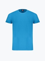 Tricou barbati cu decolteu la baza gatului din bumbac, Albastru (Marime: 2XL) foto