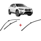 Cumpara ieftin Set 3 stergatoare BMW Seria X1 Van (F48) 2015-2022, pentru parbriz si luneta, Valeo Silencio Xtrm