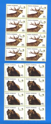 ROMANIA 1976. LP 921. Vanatoare. Blocuri de 8 buc. foto