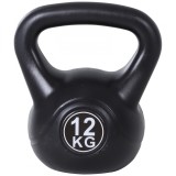 Cumpara ieftin HOMCOM gantera kettlebell 12 kg, 27x21x31cm negru | Aosom RO