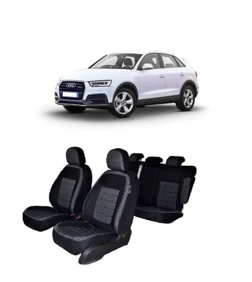 Set huse scaune dedicate AUDI Q3 2012-2019 Premium (Bancheta fractionata si husa cotiera) foto