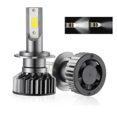 Set 2 becuri led COB H7 foto