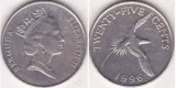Bermuda 1996 - 25 cents aUNC