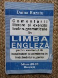 Doina Buzatu Comentarii Literare Si Exercitii Lexico-Gramaticale Limba Engleza