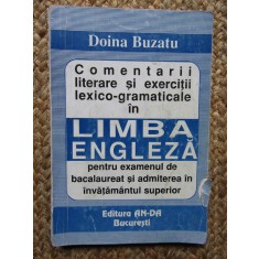 Doina Buzatu Comentarii Literare Si Exercitii Lexico-Gramaticale Limba Engleza