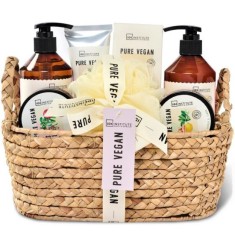 Set 7 produse de ingrijire cu cosulet decor Pure Vegan IDC Institute 42042, 800 ml foto