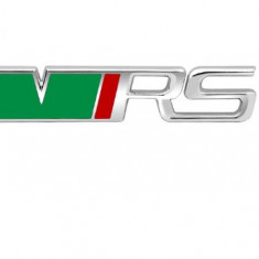 vrs set embleme fata spate verde cu argintiu si rosu auto metal sport skoda vw