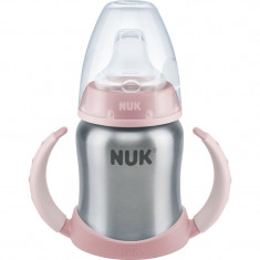 NUK Learner Cup Stainless Steel cană pentru antrenament Rose 125 ml