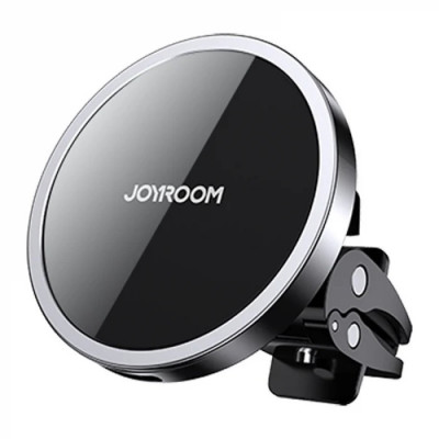 Suport auto Joyroom Air Vent cu incarcator wireless Qi de 15 W Argintiu 107599 foto