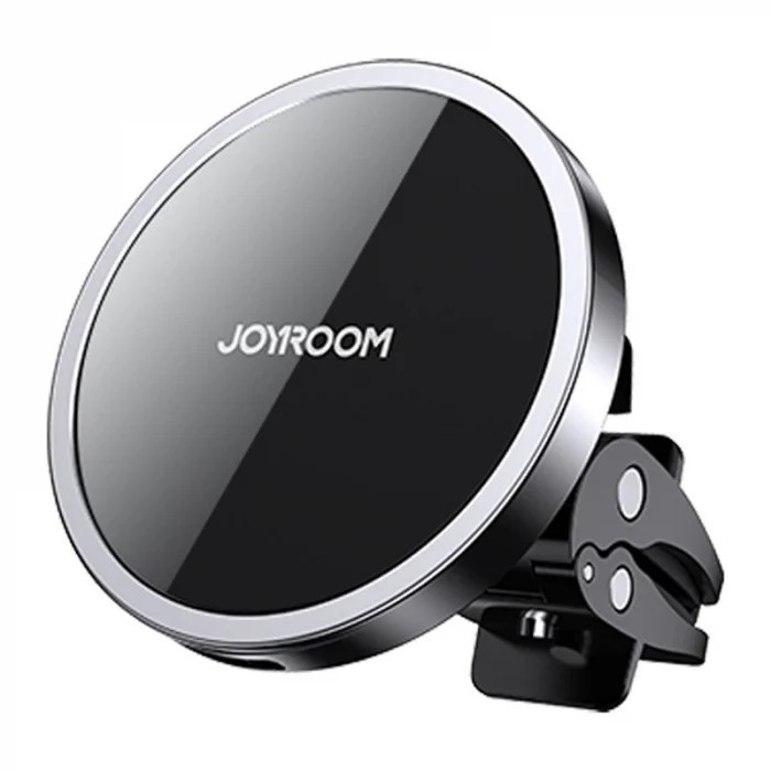 Suport auto Joyroom Air Vent cu incarcator wireless Qi de 15 W Argintiu 107599