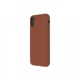 Carcasa iPhone X / XS Just Must Pilot Brown (margini flexibile, placuta metalica integrata)
