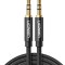 CABLU audio Ugreen, &quot;AV112&quot; stereo 3.5 mm jack (T) la 3.5 mm jack (T), 2m, conectori auriti, braided, negru &quot;50363&quot; (timbru verde 0.18 lei) - 69573038