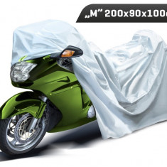 Husa Moto Exterior Marimea &quot;M&quot; 200x90x100 Cm, 3 Straturi, Reflectoare Carmotion 86378