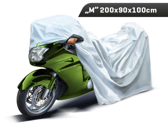 Husa Moto &amp;quot;m&amp;quot; 200x90x100 Cm, 3 Straturi, Reflectoare Carmotion 86378