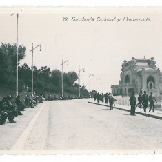 1097 - CONSTANTA, Faleza, Romania - old postcard, real PHOTO - used - 1936