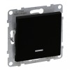 Intrerupator simplu cu led Legrand Suno negru 721411