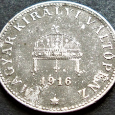 Moneda istorica 20 FILLER - UNGARIA / Austro-Ungaria, anul 1916 *cod 1224 B