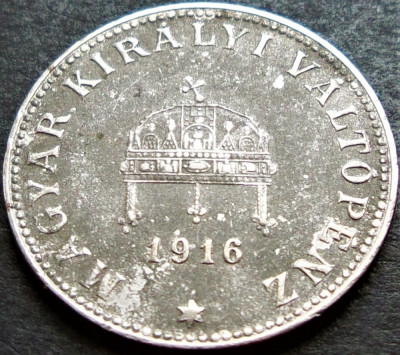 Moneda istorica 20 FILLER - UNGARIA / Austro-Ungaria, anul 1916 *cod 1224 B foto