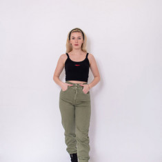 Pantaloni cargo kaki Pull&Bear