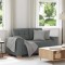 Gossi canapea lovesea gri inchis 120 cm tesatura