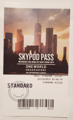 Pentru colectionari, doua bilete folosite intrare One World (WTC) New York 2019 foto
