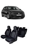 Cumpara ieftin Set huse scaune dedicate Volkswagen Polo V 2010-2017 (Bancheta fractionata+husa cotiera)